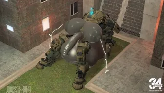 Futa Scorch riding her toy thumbnail