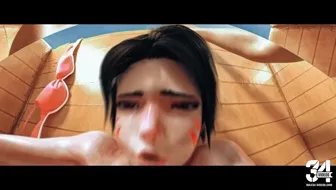 D.Va Intense Beach Fuck [4K 32:9] thumbnail