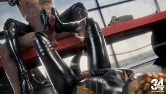 Twins footjob [4K] [SerpentOrder] thumbnail