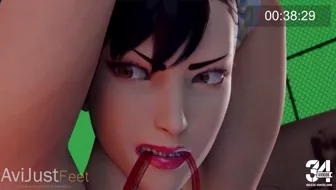 Juri han tickles chun li thumbnail