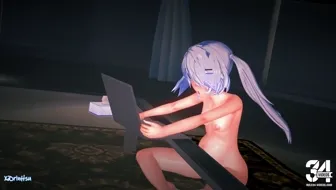 【NTR Live】Fuwamoco Pregnant Sex（HololiveEN/Vtuber/fuwawa abyssgard/mococo abyssgard thumbnail