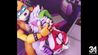 Roxxane Wolf Animation NSFW Remaster fnaf