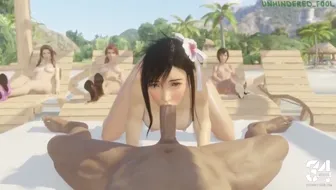 Tifa sucks you off on the beach thumbnail