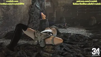 Miranda Lawson trapped and fucked hard by Xenomorphs thumbnail