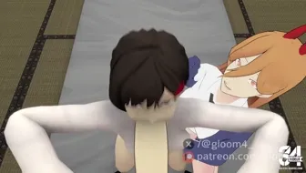 Makima Futa x Power & Kobeni Deepthroat thumbnail