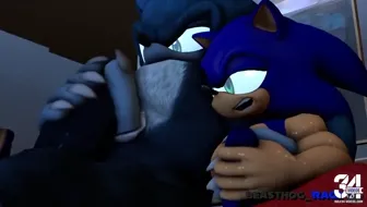 Sonic and Werehog Masturbation miniatura