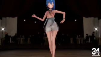 [4kmmd]BIBBIDEBA Hoshimachi Suisei Mini-Skirt See-Through thumbnail