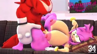 Knuckles and Amy thumbnail