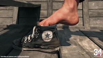 Ellie teases Dina with her sweaty feet thumbnail