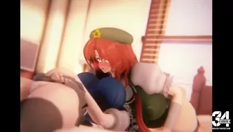 Hong Meiling titty floppying her wife Sakuya [mokomoko1gou] (Sound) thumbnail