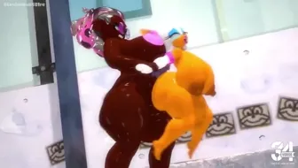 Octoling Girl fucking Rouge thumbnail