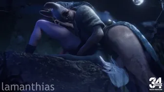 The Huntress with Sable Ward sex in 69 - Dead by Daylight (Lamanthias) thumbnail