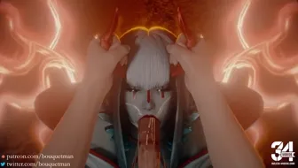 Devil Kazumi Mishima blowjob thumbnail