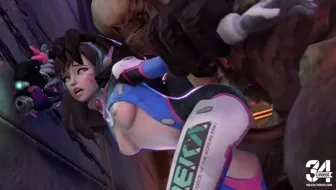 D.Va pinned and fucked by Hellknight (Short Sound Edit) [Darsovin] thumbnail