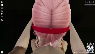 Sakura is giving you a boobjob and licking it thumbnail