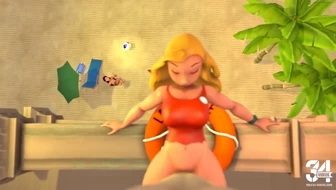 Lifeguard's Beachdeck Sex [SFMpov] thumbnail