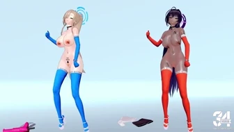 Asuna, Karin silhouette sex dance - tomboy thumbnail