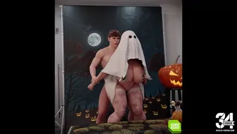 Fucking My Hot Mom in Her DIY ghost costume 썸네일