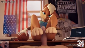 Adult Grown Up Lola Bunny POV Footjob Big Dick thumbnail