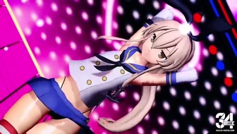 Shimakaze - Hip Sway Dance [MMD R15] GuraMMD thumbnail