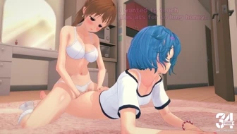 Touhou Yukari fucks herself with a portal thumbnail
