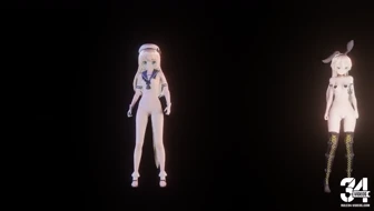 Shimakaze & Jervis - Sexy Dance [MMD R18] Huai An thumbnail