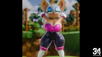 [4K] Rouge Moving Them Hips!! (Suit) [Lordpyro9] thumbnail