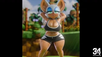 [4K] Rouge Moving Them Hips!! (Workout) [Lordpyro9] thumbnail