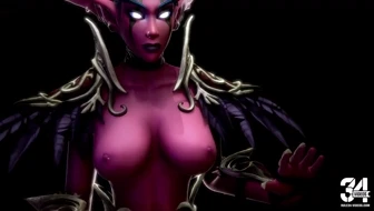 Demon hunter dominates a futa Eredar thumbnail