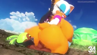 Rouge the Bat fucked by Inkling Boy