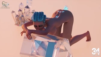 Elf Slut Loves Big Crystals In Both Her Fuckholes thumbnail