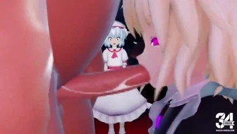 Flandre maid deepthroat training pt2 thumbnail