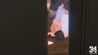Witnessing Nemona Going Wild on a Younger Boy in an Empty Classroom - Hoshi thumbnail