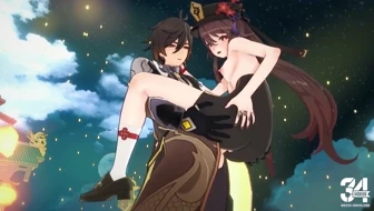Genshin impact-HuTao x ZhongLi thumbnail