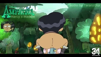 Marcy Wu riding Maddie Flours' Futanari Frog Dick (Amphibia) thumbnail