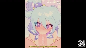 Konosuba Aqua's Blowjob by Bluethebone thumbnail