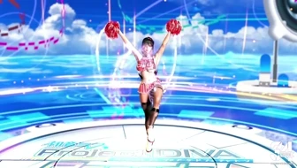 Playful cheerleader Bay shows off her dancing skills without panties thumbnail