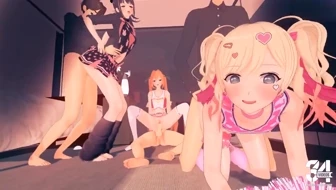 Shiina Usami, Inda Karane & Aashii Kedarui_100 Kanojo [Tsumi45] thumbnail