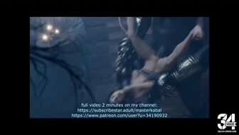 Even monster can resist to destroy Lara Croft's pussy thumbnail