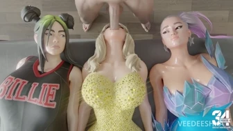 Sabrina Carpenter Deepthroats W/Billie and Ariana thumbnail
