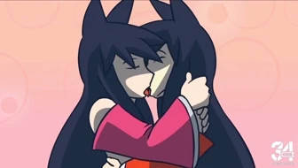 Ahri selfcest kissing thumbnail