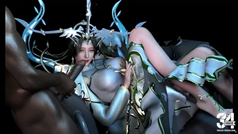 Seducing the sexy goddess with a hard cock thumbnail
