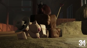 Cock addicted country slut gets pounded and breeded by a feral horse thumbnail