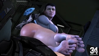 [AnKhajiit] Kat's Sideways Footjob (Full Armor, No Helmet) thumbnail