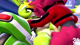 Surge and Wave have a threesome with Ace thumbnail