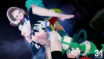 balls on uraraka and tsuyu thumbnail