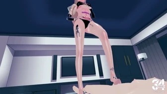 Asuna latex footjob thumbnail