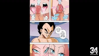Bulma & Android 18 Threesome [motion comic] [russian subbed] thumbnail