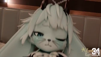 Giving a blowjob to a furry femboy thumbnail