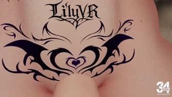 Goth futanari facefuck Taker POV thumbnail
